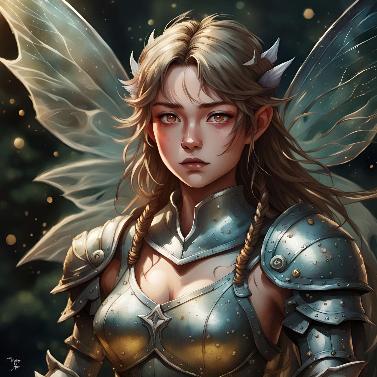 Fairy Knight in Akira Toriyama Style