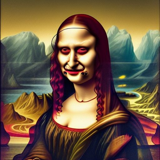 Mutant Zombie Mona Lisa