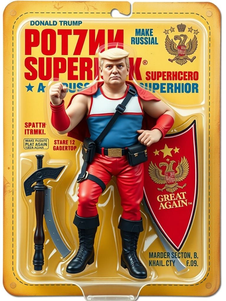 Russian Spetnaz Superhero Action Figure in Retro Blister Pac...