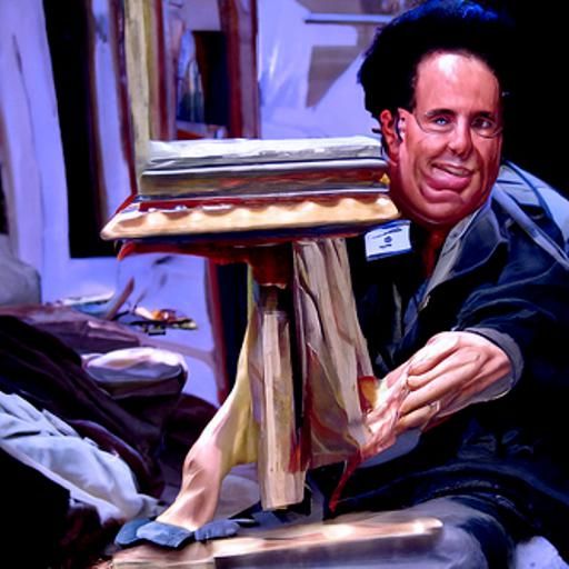 Seinfeld Cast in Oil Painting Style