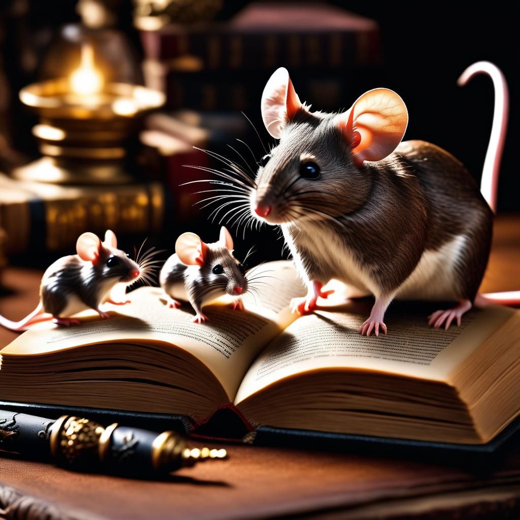 Miniature Mice Wonderland Emerges From Fantasy Book
