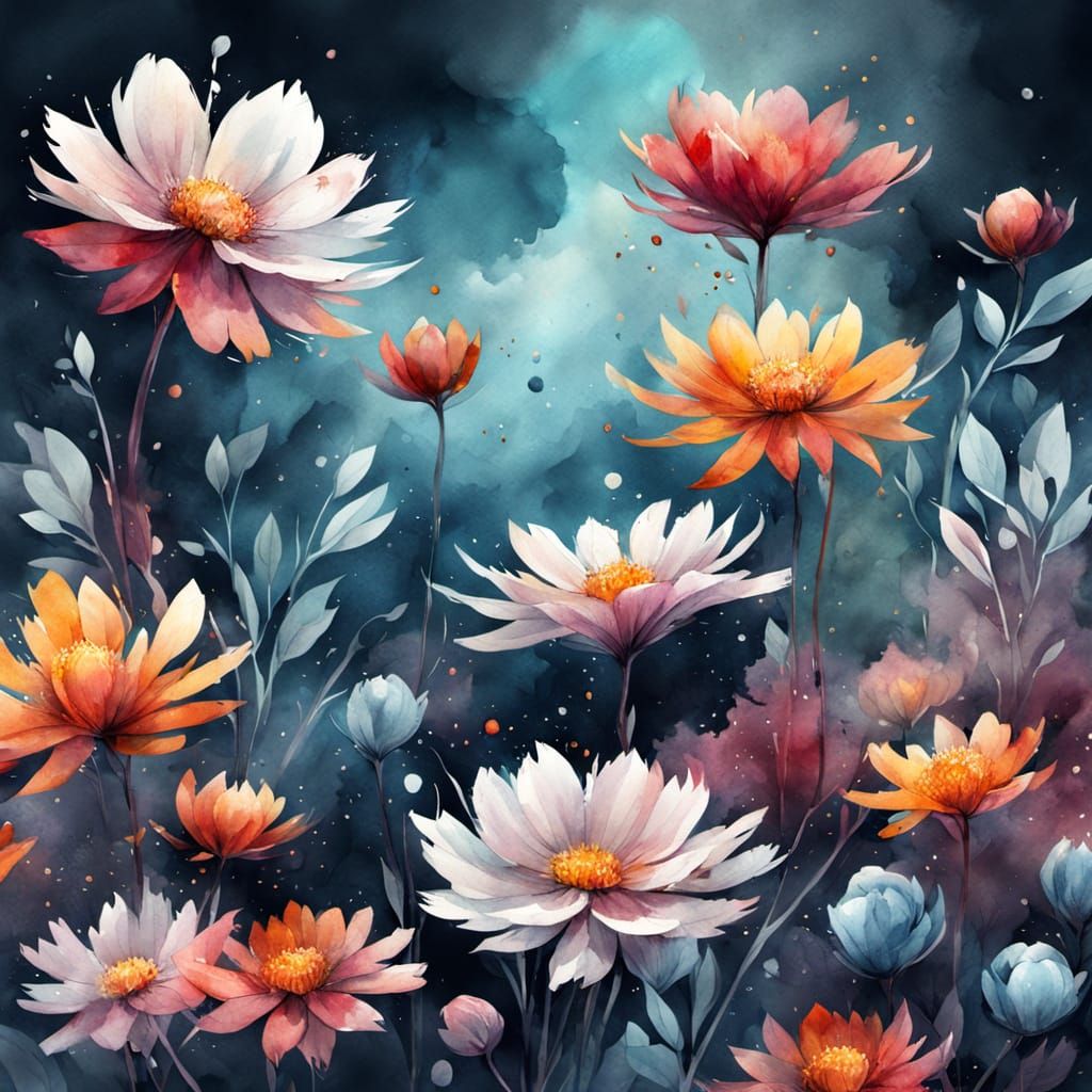 Vibrant Watercolour Fantasy