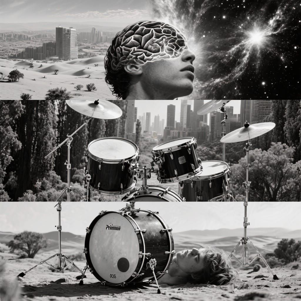 Cosmic Supernova Photomontage with Layered Landscapes