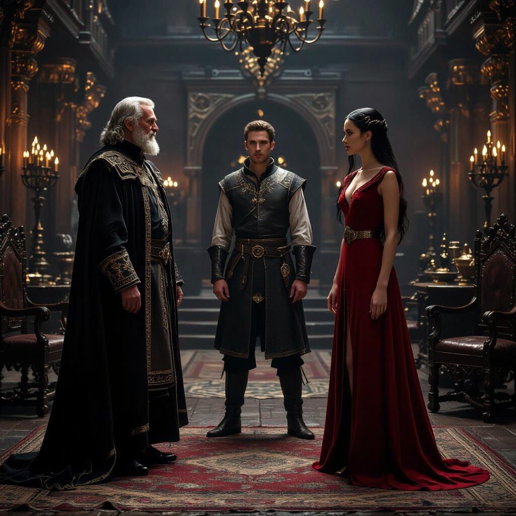 Medieval Intrigue: Baron Valerius, Princess Eris, and Diplom...