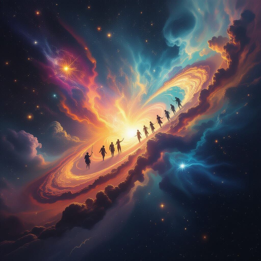 Cosmic Big Bang with Evolving Life Forms