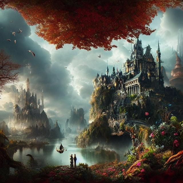 Epic Wonderland: Dramatic Digital Matte Painting