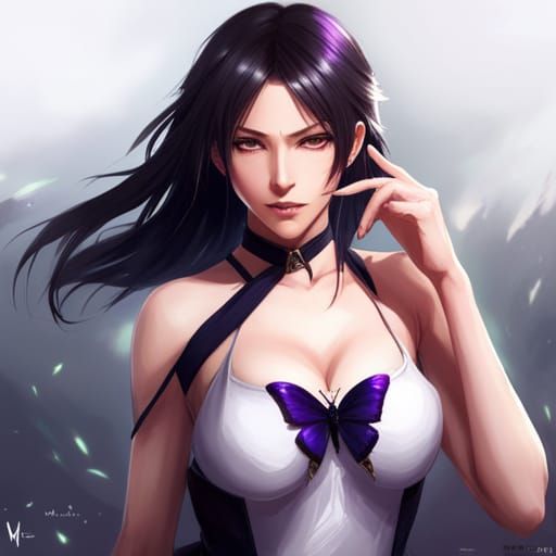 Rukia Lightning Portrait in Hyperdetailed Digital Art