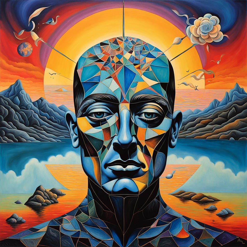 Surreal Digital Artwork Blending Bio Art and Vibrant Colors