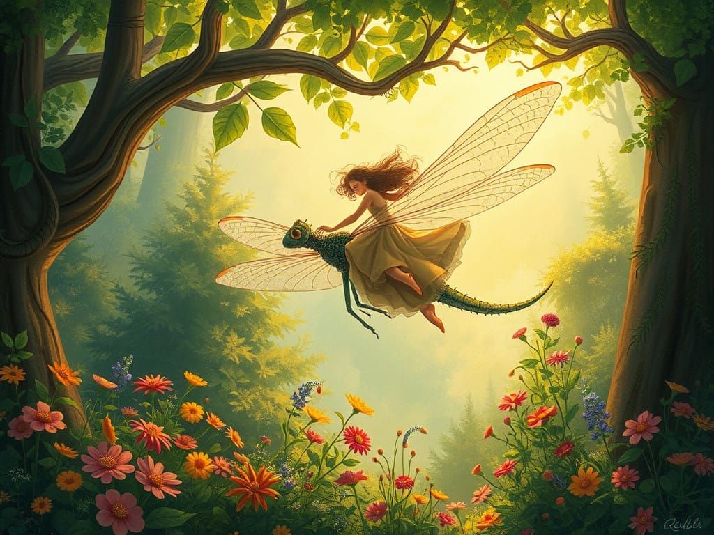 Whimsical Forest Fantasy in Classic Style