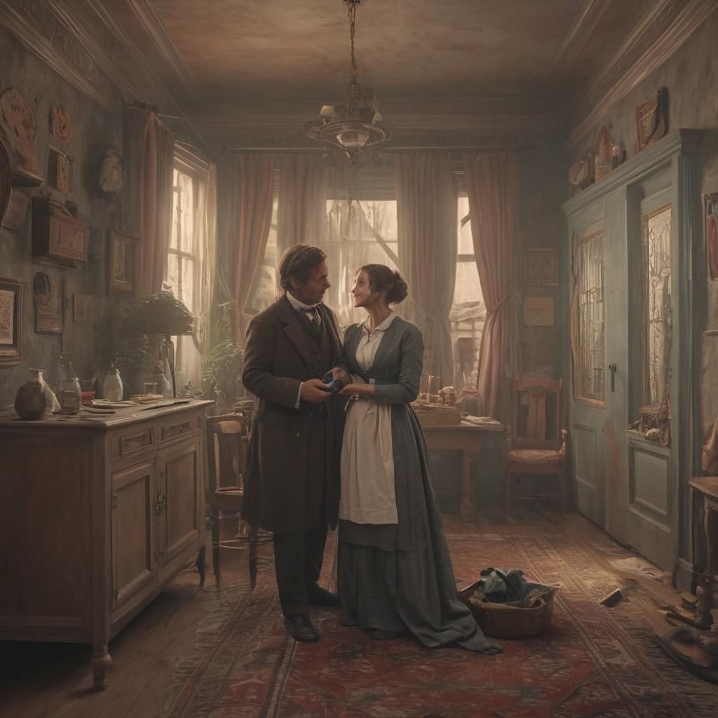 1875 Nativity Scene: A Blessed Family Moment