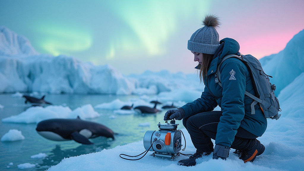 Scientist Discovers Secrets of Icy Plateau in Futuristic Lan...