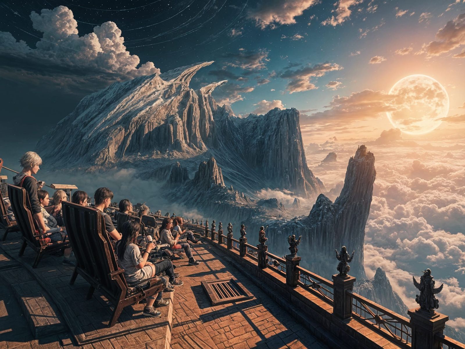 Anime-Inspired 3D Render of the End of the World