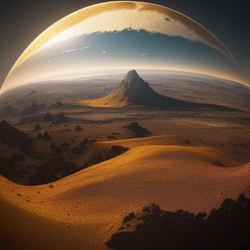 Hyperrealistic Earthscape in Golden Hour Lighting