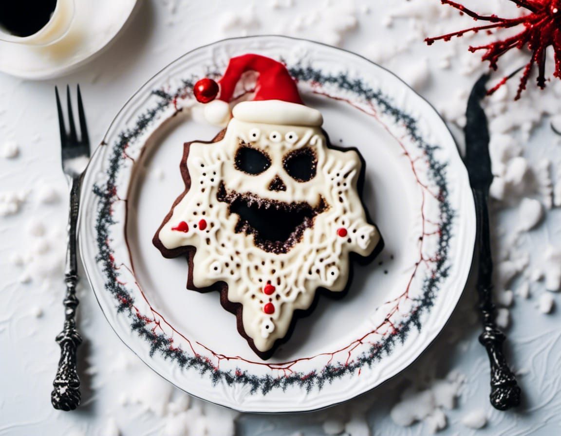 Dark Christmas Cookie Horror with Monster Santa