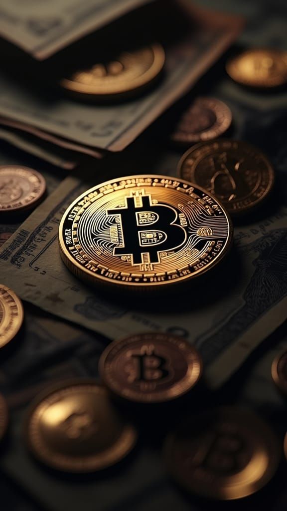 Realistic Pile of Money Close-Up