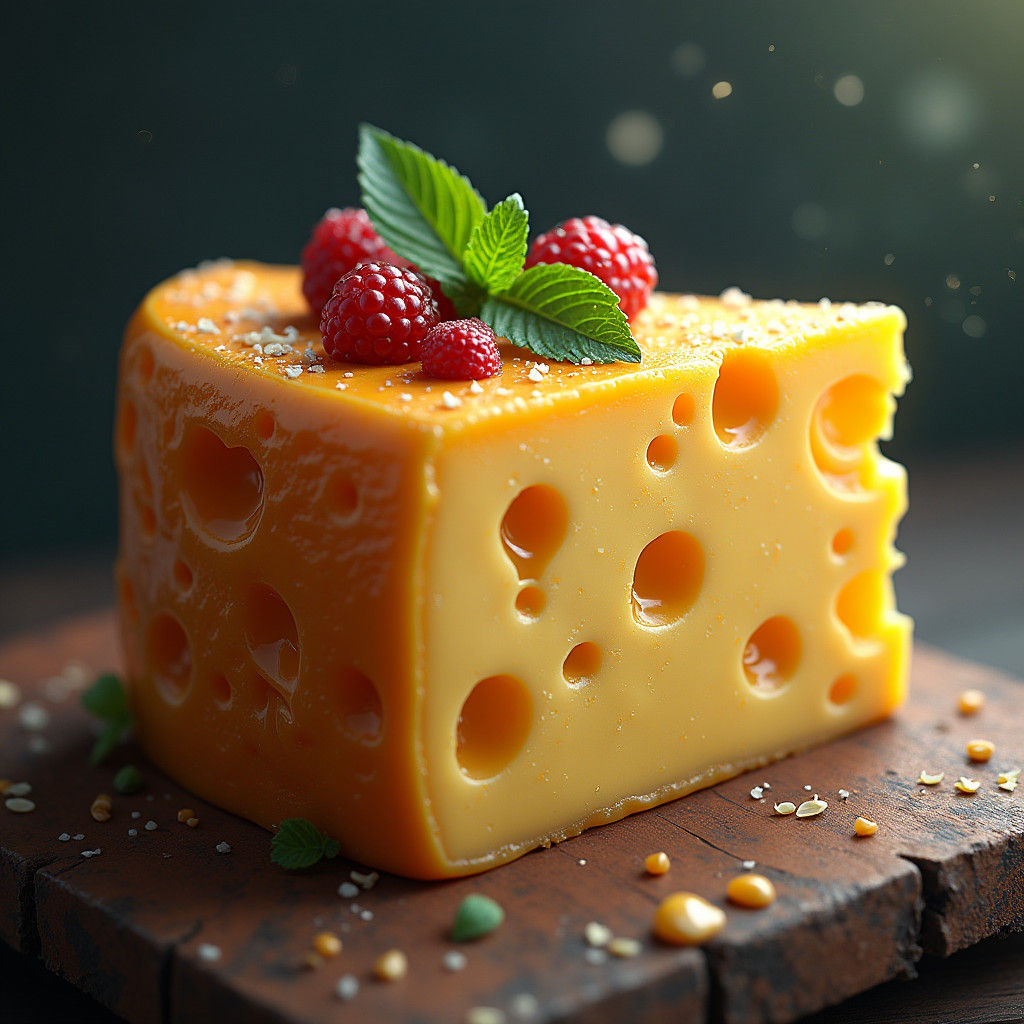 Detailed Matte Painting of Cheese in 8k