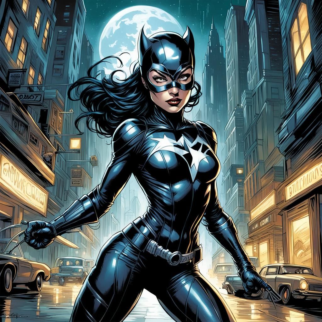 Catwoman Comic Book Art by Mark Brooks & Dan Mumford