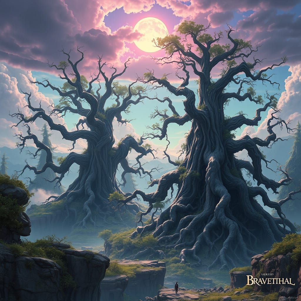 Majestic Bravethal Landscape in Dreamlike Colors