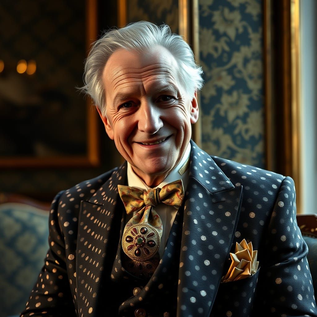 Aristocratic Gentleman in Opulent Attire