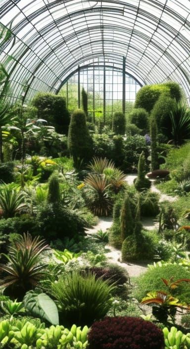 Exotic Plants in Botanical Garden