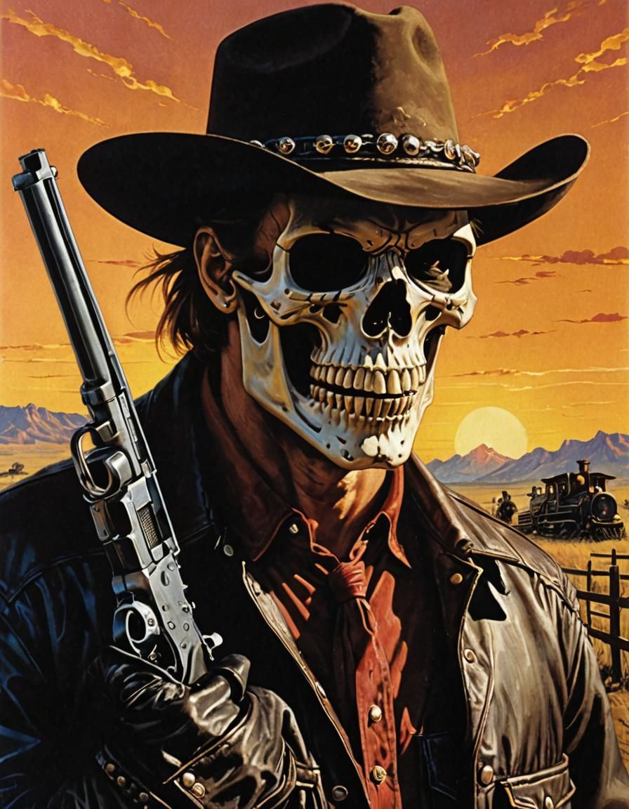 The Skull Cowboy VHS Cover Art
