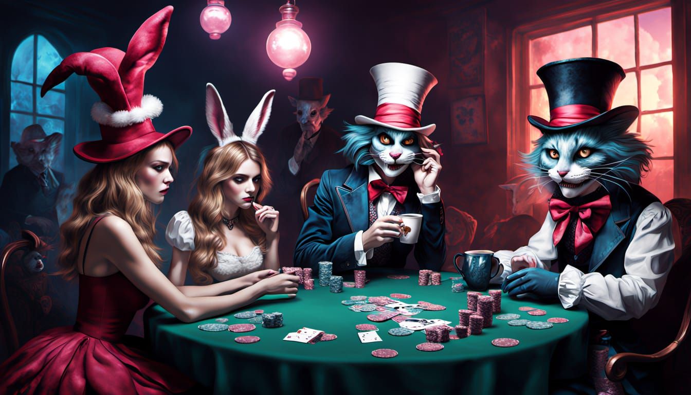 Poker Face Down the Rabbit Hole