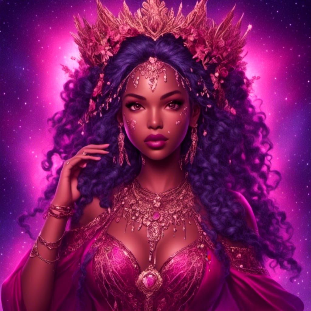 Queen of Love in Surreal Dreamscape