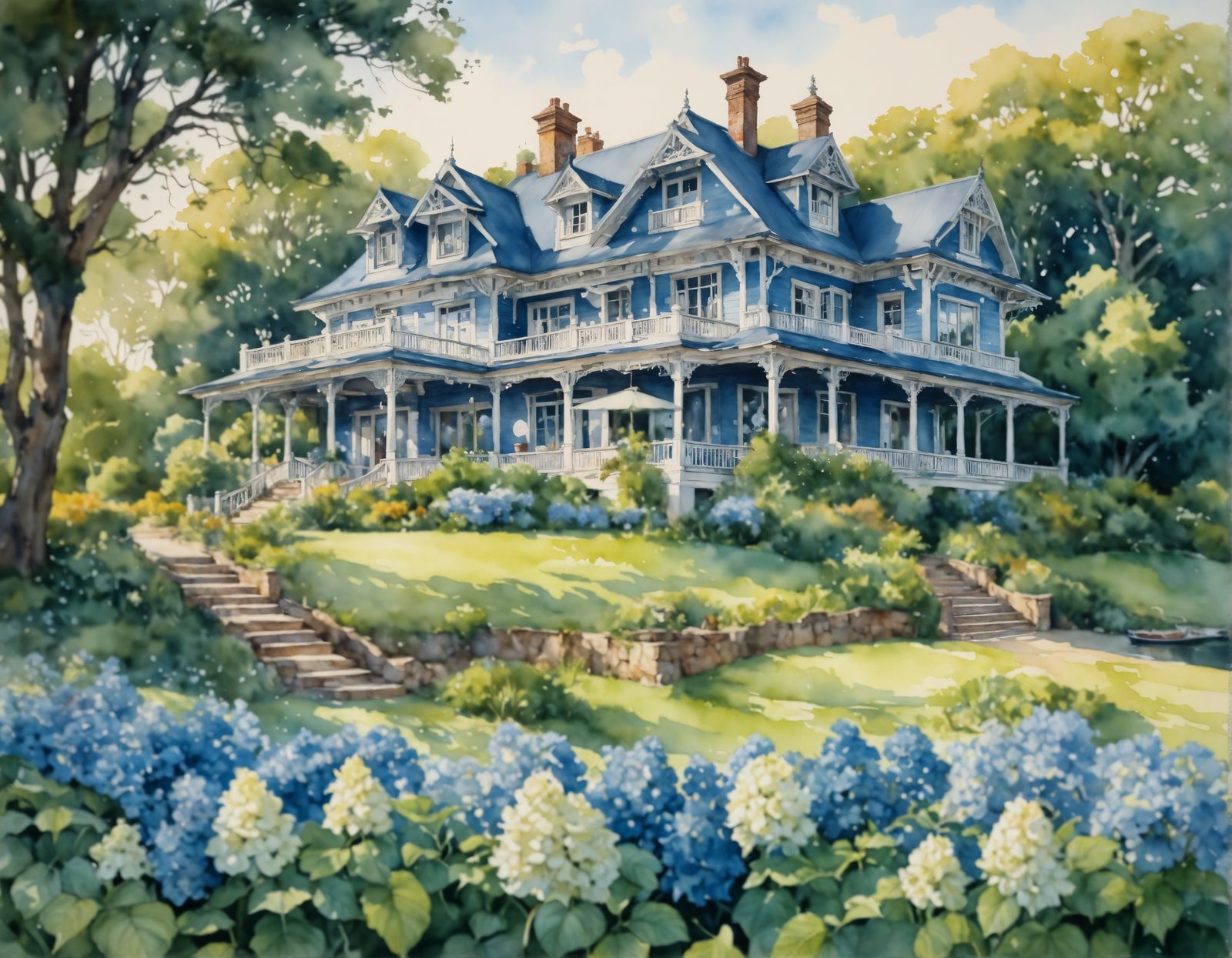 Blue villa version 2 landscape