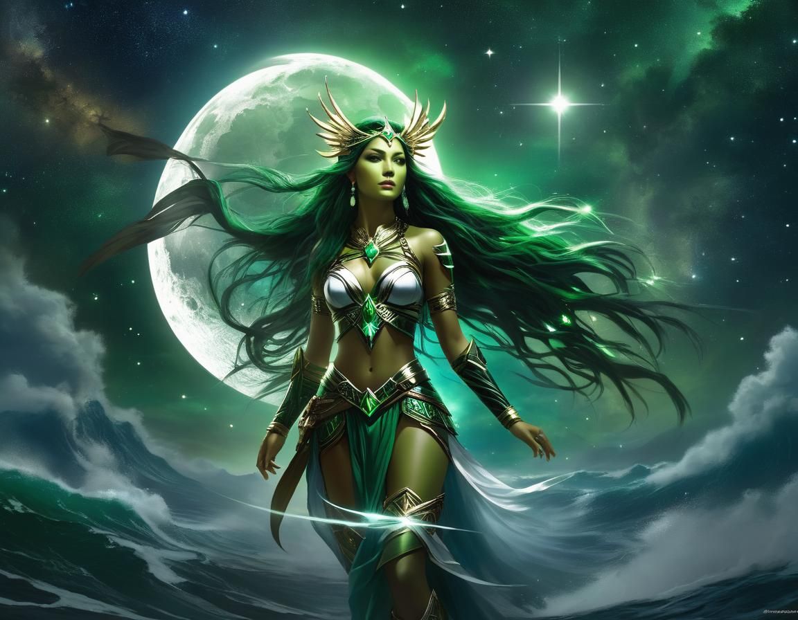 Star Goddess Charged Forth