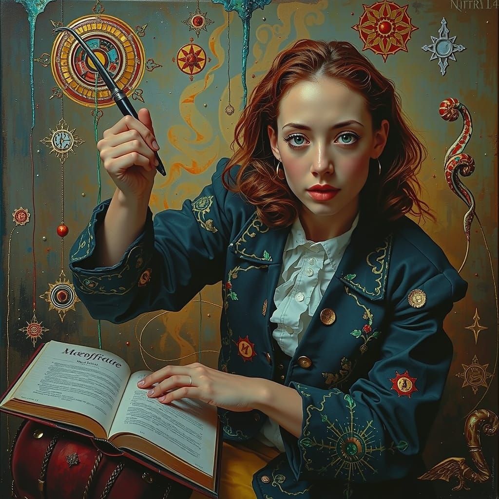 Abstract Fractal Art in Expressionist Style