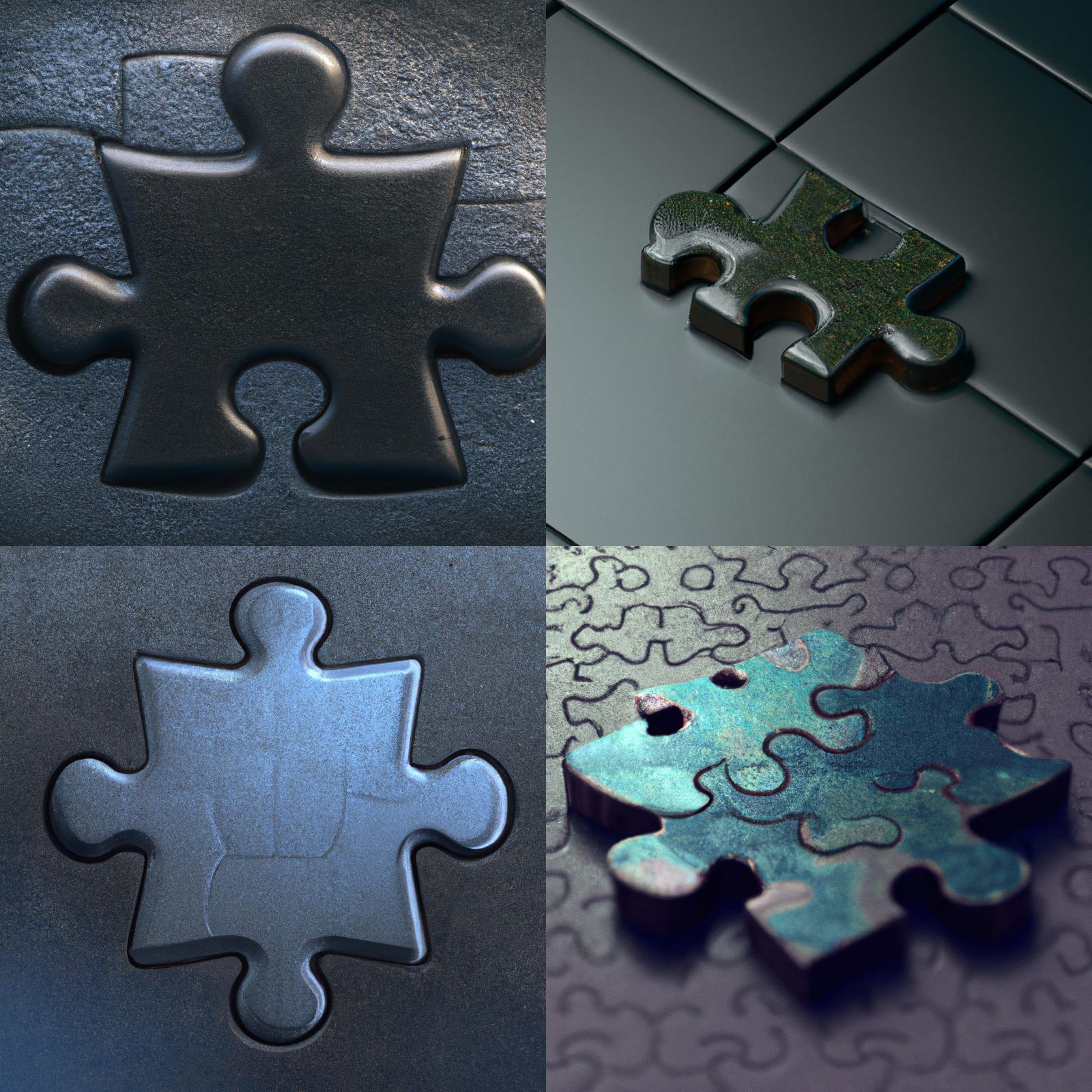 Photorealistic Puzzle Piece in Detailed 3D Illustration