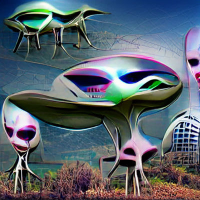 Utopian Alien Civilization on a Strange Planet
