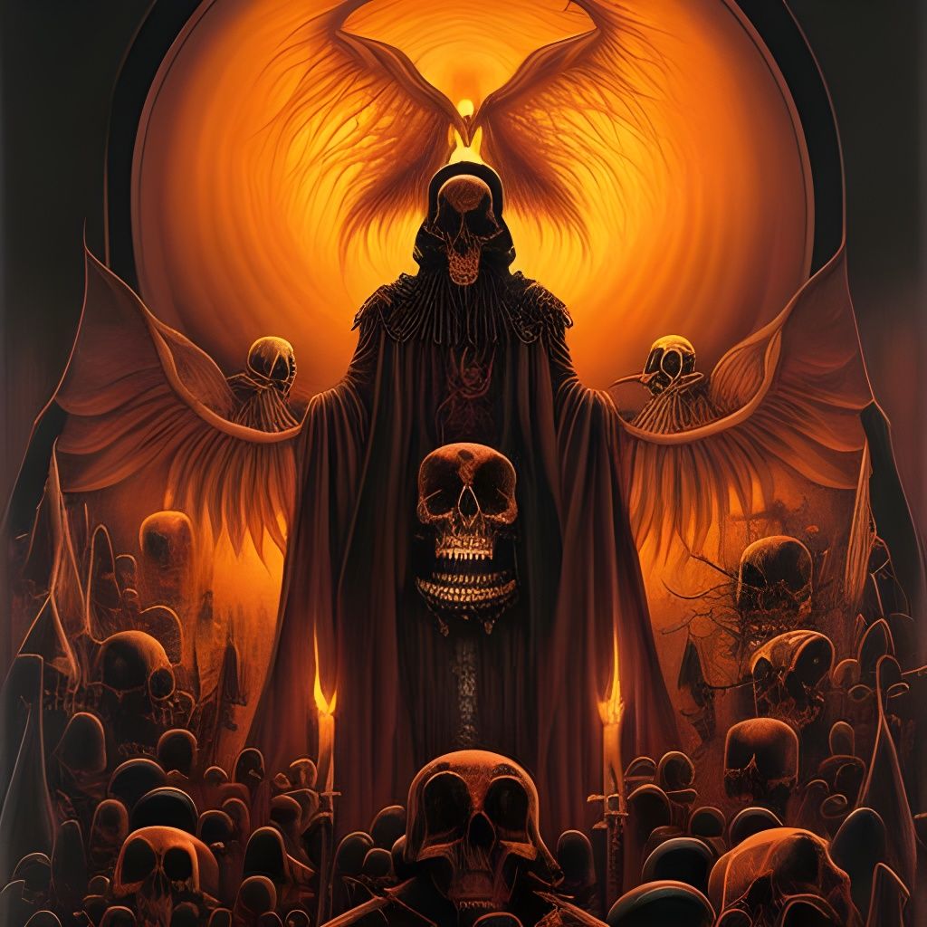 Personification of Death in Horror Concept Art