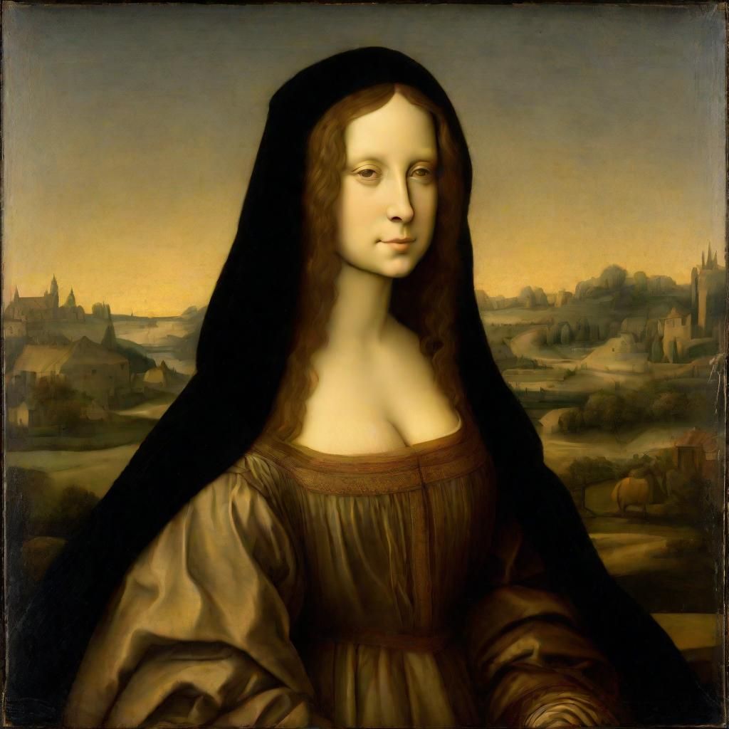 Renaissance Woman Portrait in Da Vinci Style