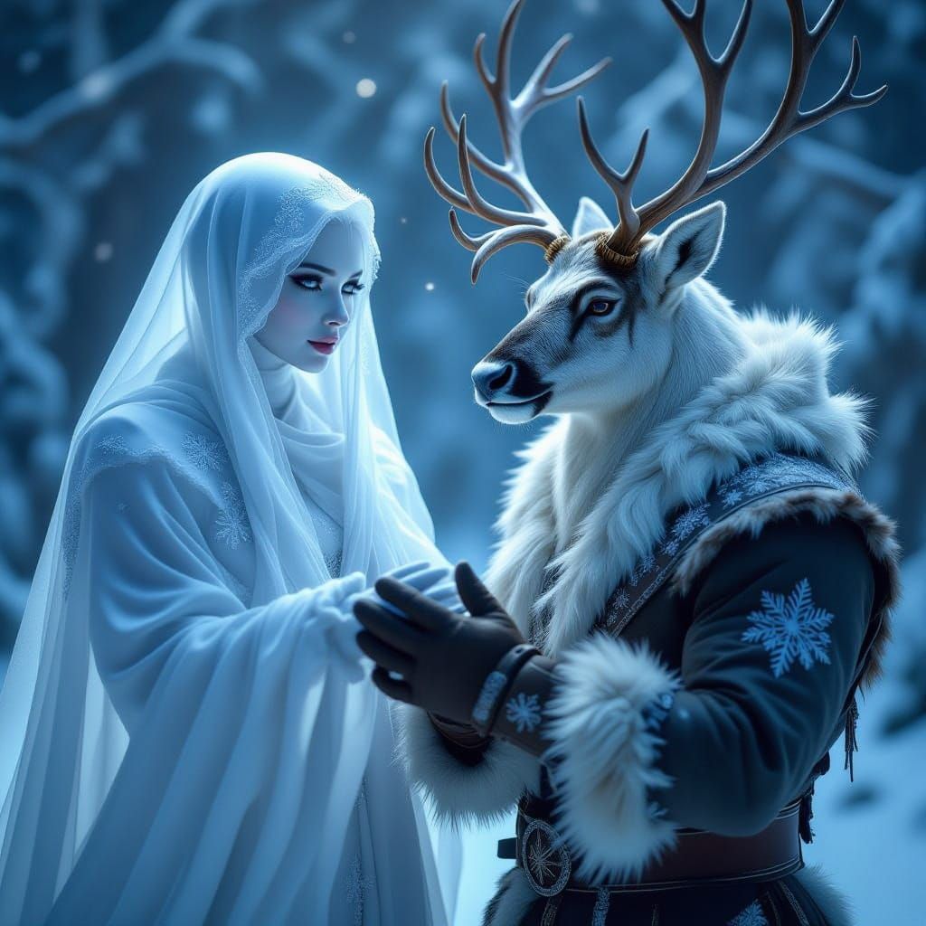 A ghost falls in love with one of Santa’s reindeer handlers,...