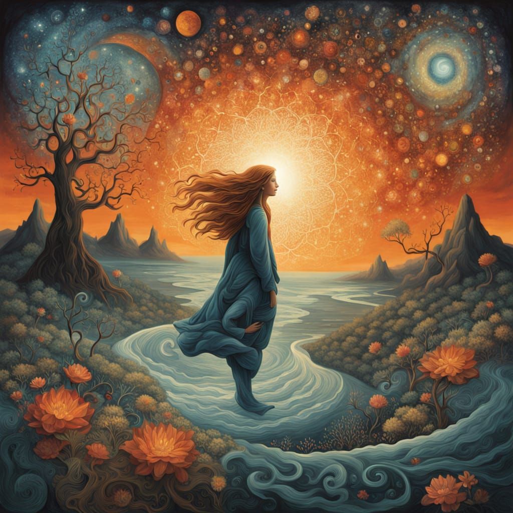 Mother Nature Bio Art Collage in 8K