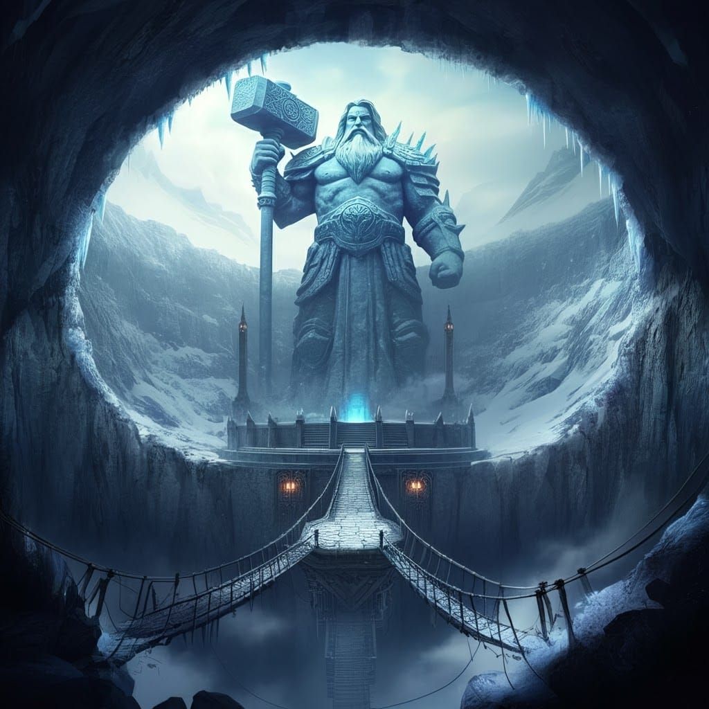 Icy Volcano Temple of the Earth God
