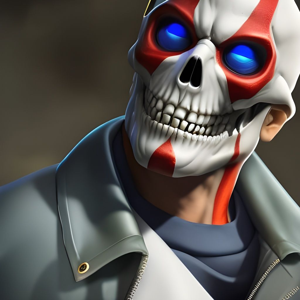 Photorealistic Portrait of Sans from Undertale