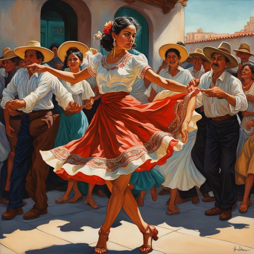 Mexican fiesta woman