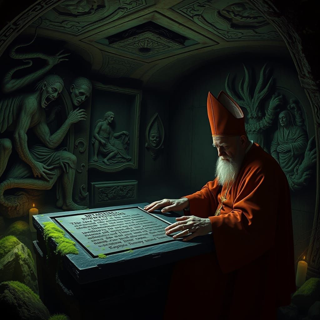 Cardinal Deciphers Prophecy in Gothic Vatican Chamber