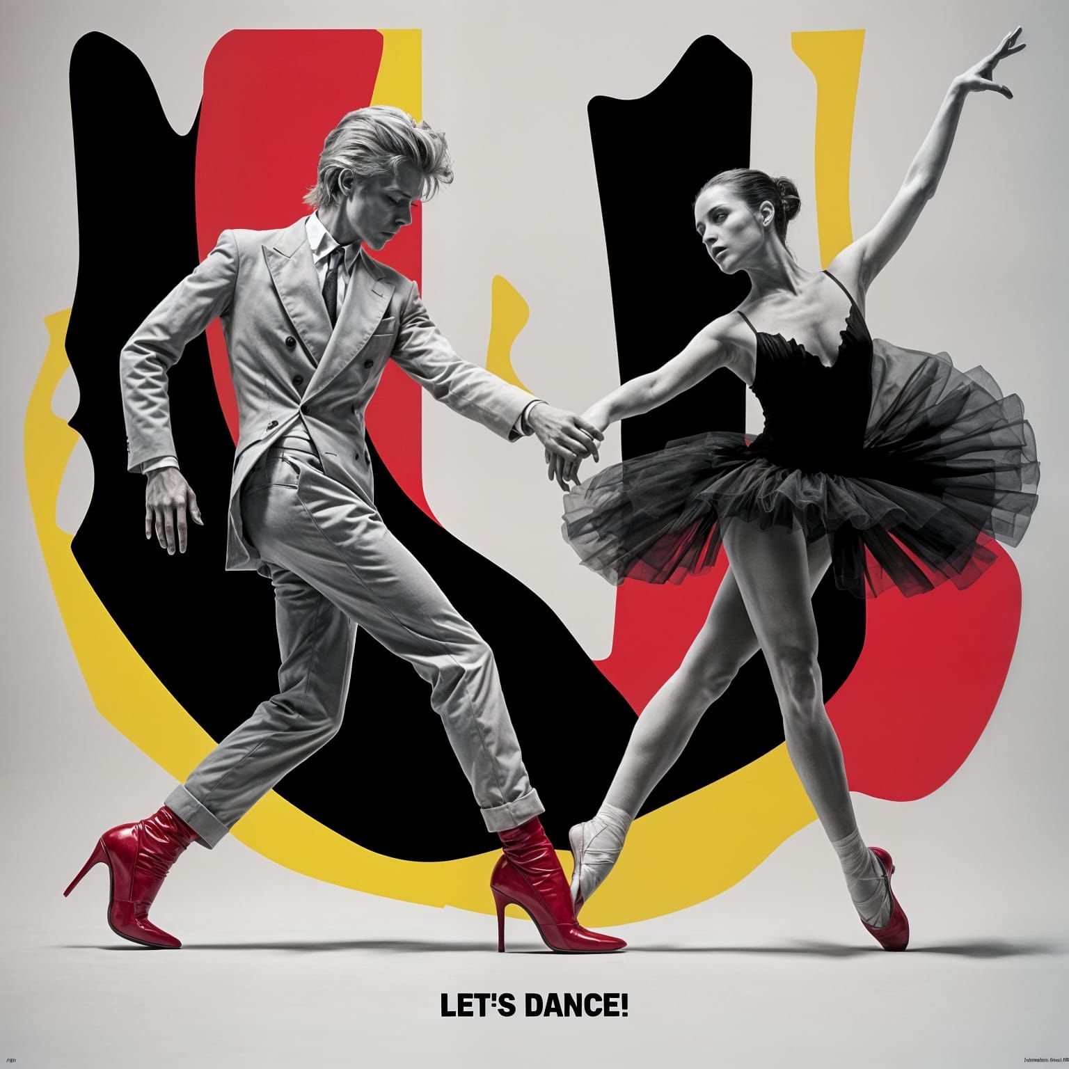 David Bowie and Ballerina Dancing on Avant-Garde Magazine Co...