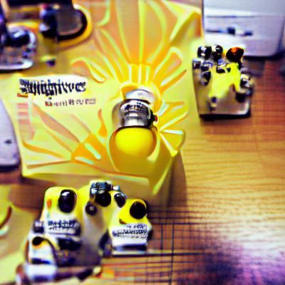 Dynamic Sunlight Yellow Overdrive Abstract Design