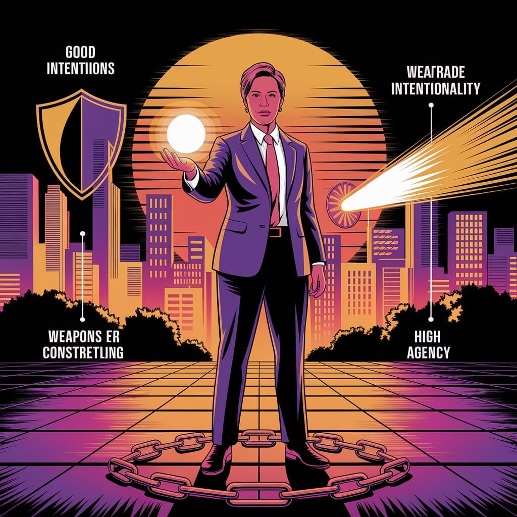 Resolute Politician Symbolizing Hope and Progress in Digital...