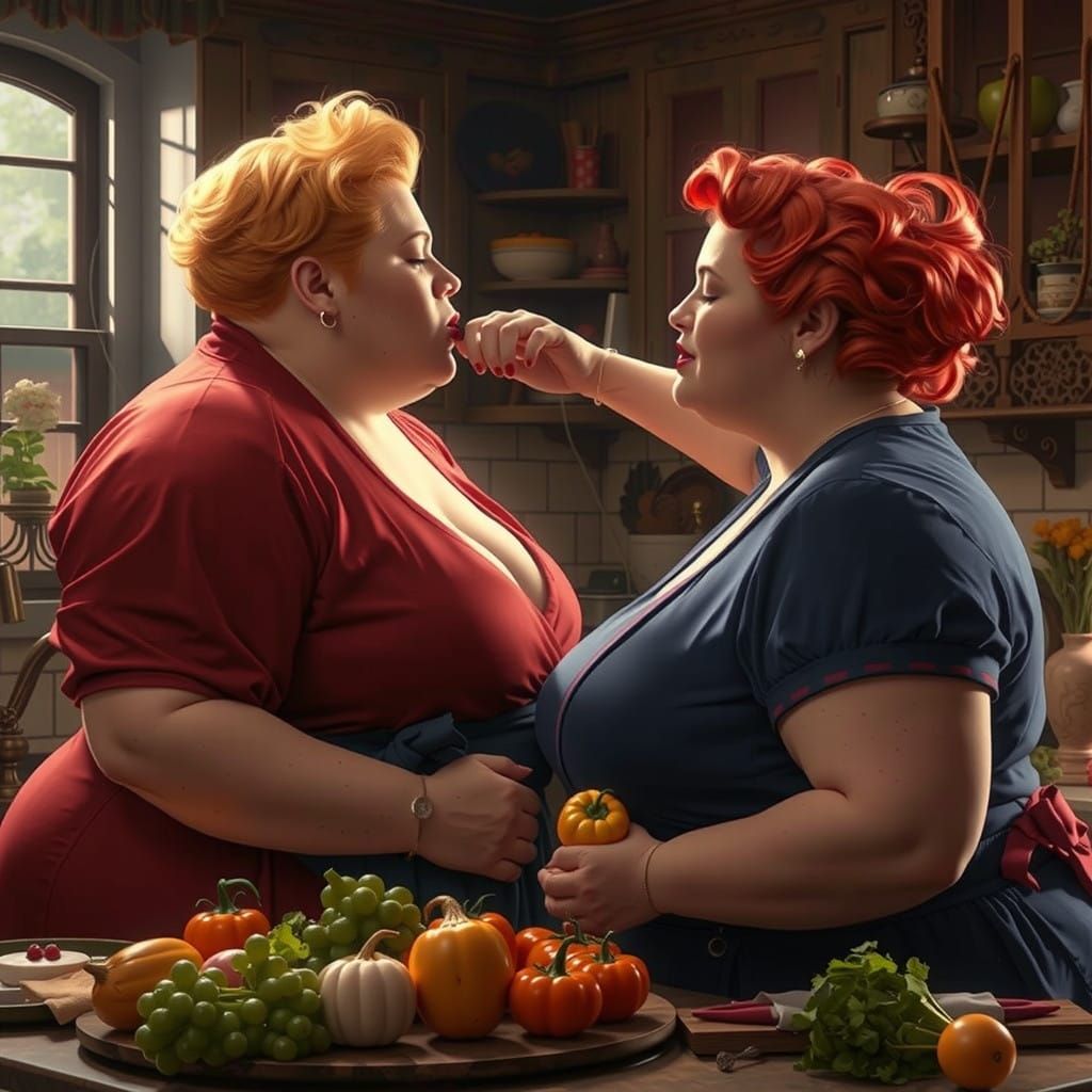 Romantic Fantasy Scene in Vivid Colors