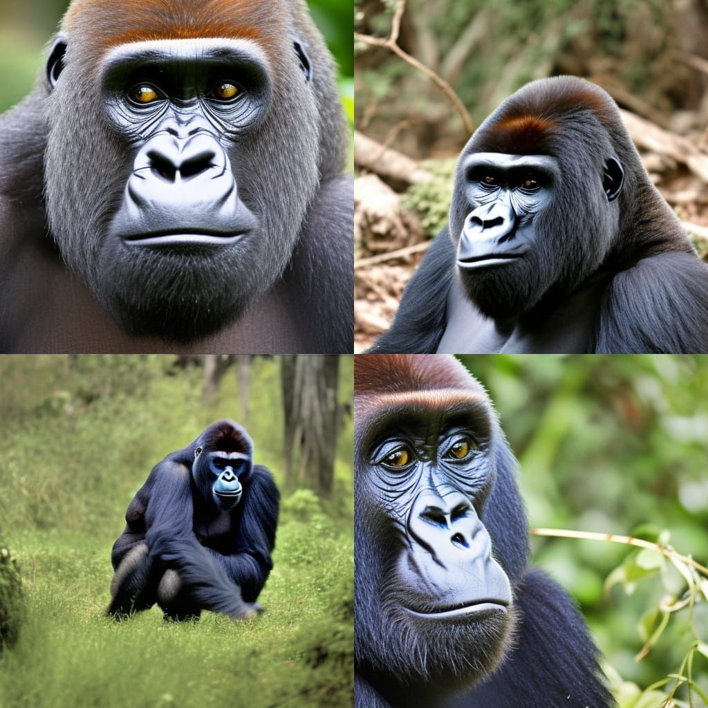 AI Generated Image of a Gorilla