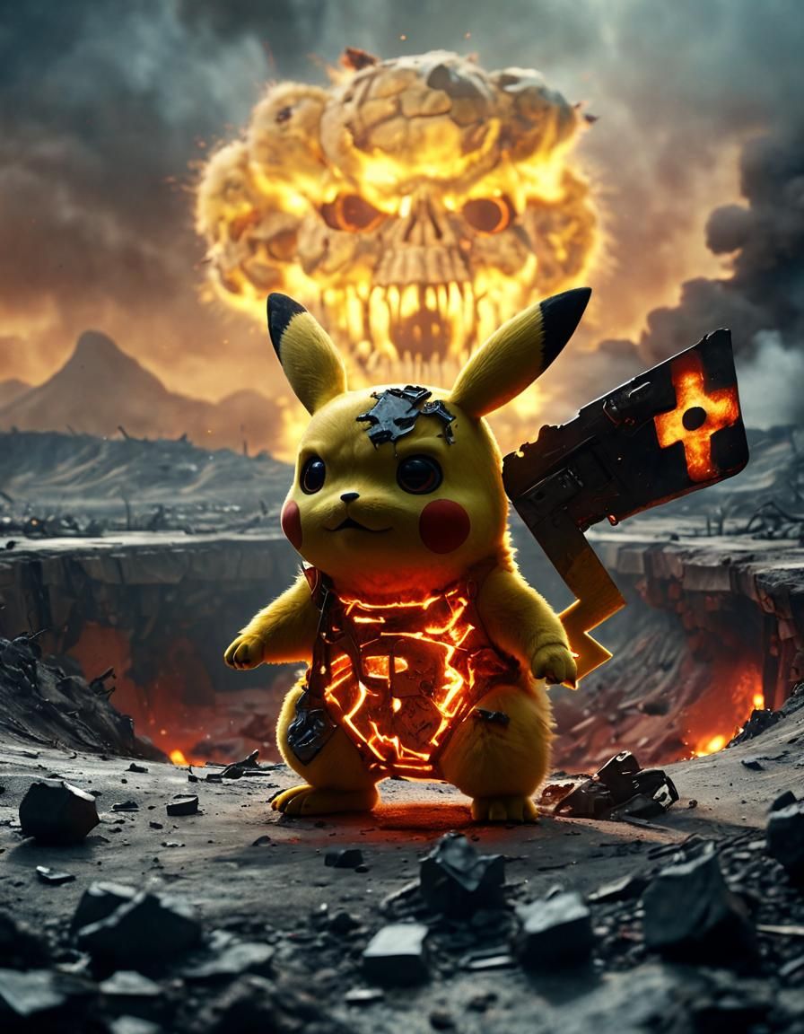 Apocalyptic Pikachu Reveal: T-800 Skeleton Exposed