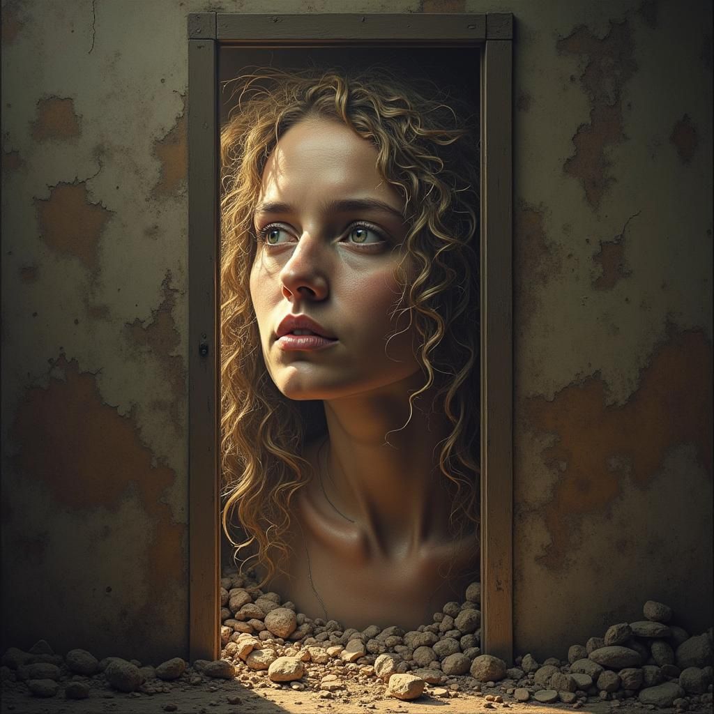 Autumn Lakeside Scene with Abandoned Boat