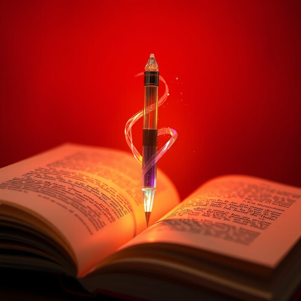 Crystal Pen Writing Love: Fantasy Concept Art