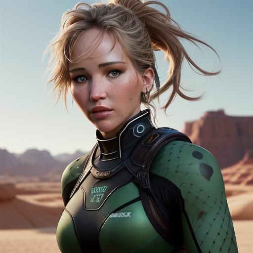 Desert Canyon Portrait in Professional Photography Style