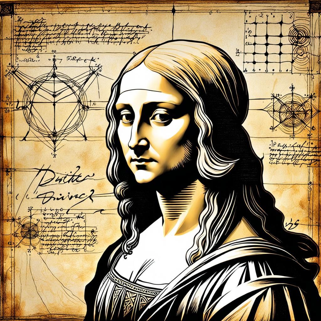 Renaissance-Style Painting in Leonardo da Vinci Style